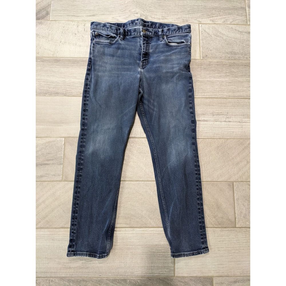 Banana Republic Legacy Jeans Mens 36x30 (36x29) Slim Fit Straight Leg Blue Denim